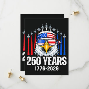 Save The Date 250e anniversaire USA aigle patriotique 250e