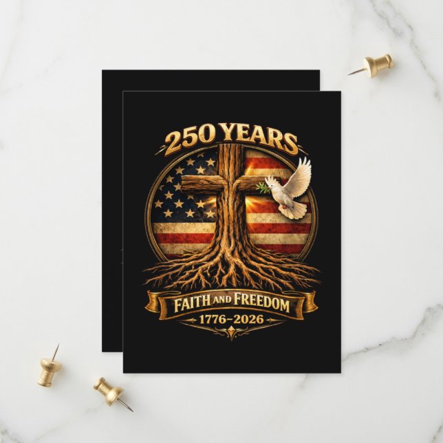 Save The Date 250ème anniversaire (Devant/Arrière en situation)