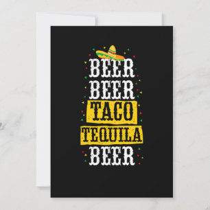 Save The Date 25.Bière Cinco De Mayo Bière Taco Tequila Bière