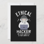 Save The Date 39.Ethical Hacker My Other Computer Is Your Comput<br><div class="desc">Will give cybersecurity advice for beer. Funny Hacker motive Hacker Gifts perfect for a Ethical Hacker who wants to show off his passion for computer and hacking by Hacker Gifts</div>