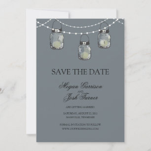 Save The Date 3 Pots Mason Suspendus - SAUVEGARDEZ LA DATE