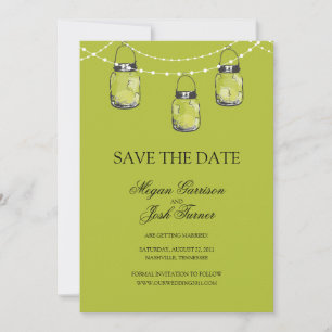 Save The Date 3 Pots Mason Suspendus - SAUVEGARDEZ LA DATE