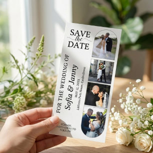 Save The Date 4 Signet de mariage de style Photomaton "Save the