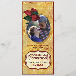 Save The Date 50e anniversaire d'or