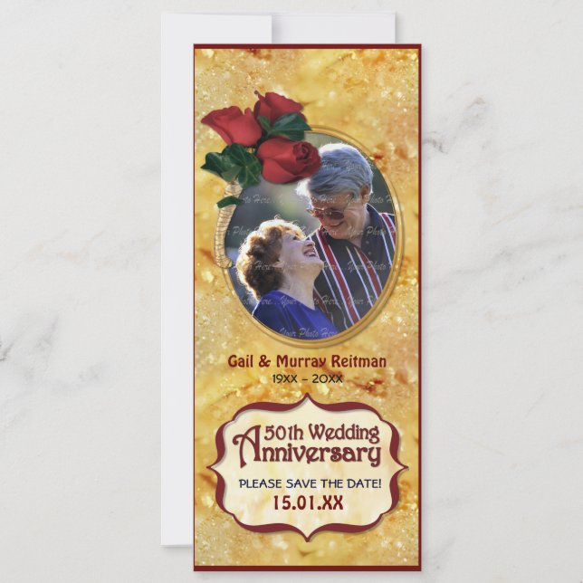Save The Date 50e anniversaire d'or (Devant)