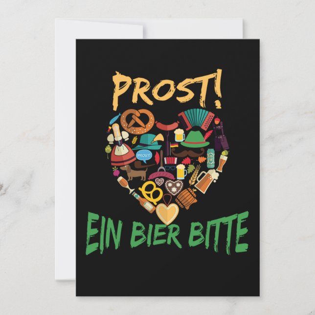 Save The Date 58.Funny Oktoberfest Prost Ein Bier Bitte Allemagn (Devant)