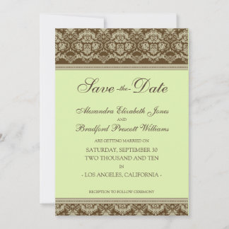 Save The Date 5x7 Appartement Enregistrer la date Vintage Baroqu