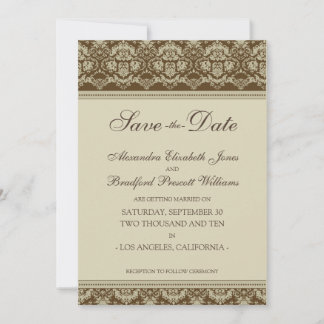 Save The Date 5x7 Appartement Enregistrer la date Vintage Baroqu