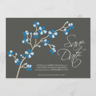 Save The Date 5X7 Cherry Blossom Designer Enregistrer la date ::