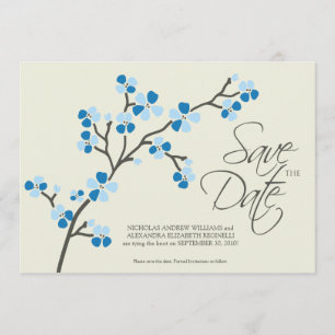 Save The Date 5X7 Cherry Blossom Designer Enregistrer la date 2