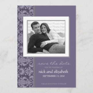 Save The Date 5X7 Choisissez votre propre couleur Baroque Enregi