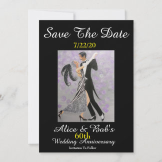 Save The Date 60e anniversaire du Mariage/enregistrer la date