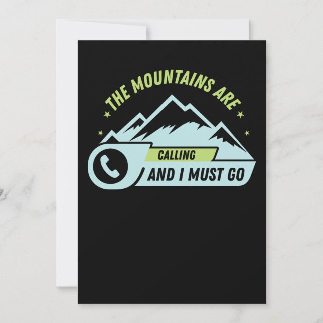 Save The Date 73.Hiking The Mountains Are Calling And I Must Go (Devant)