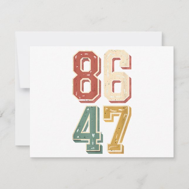 Save The Date 8647 rétro 86 47 (Devant)