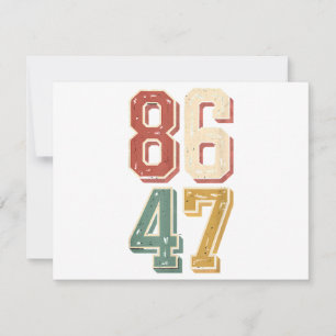 Save The Date 8647 rétro 86 47
