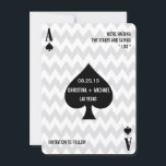 Save The Date Ace of Spades Modern Chic Photo Enregistrer la dat<br><div class="desc">Idéal pour votre Casino/Las Vegas/Monte Carlo thème mariage ou autre célébration. Tous les textes par défaut (exemples d'informations) peuvent être entièrement customisés avec vos propres mots, et vous pouvez également modifier les polices, les tailles et les couleurs du texte. Pour modifier le texte uniquement, utilisez l'option personnaliser. Pour des modifications...</div>