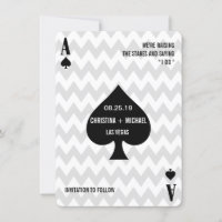 Ace of Spades Modern Chic Photo Enregistrer la dat