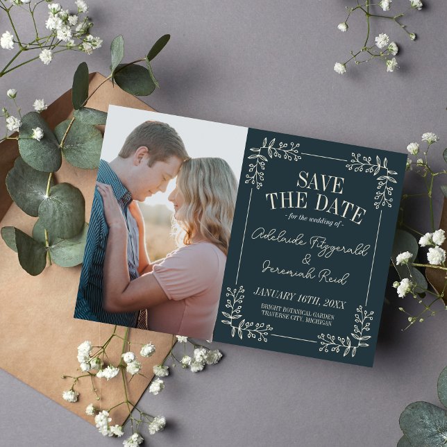 Save The Date Adelaide Frame | Couleurs courbes | Réservez la da (Créateur téléchargé)