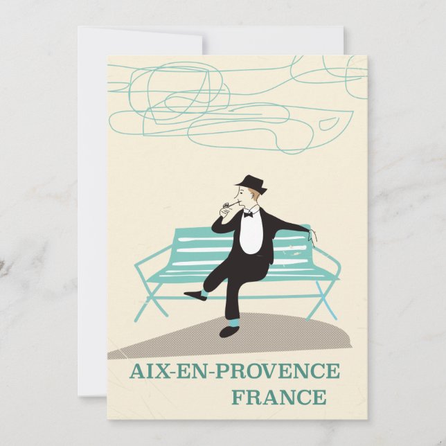 Save The Date Affiche de voyage Aix-en-Provence France (Devant)