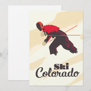 Save The Date Affiche de voyage Ski Colorado