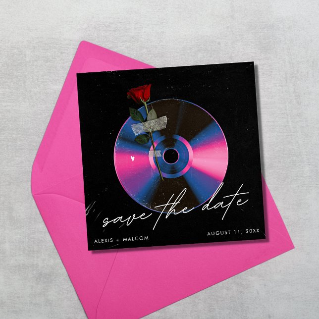 Save The Date Album Couverture Musique unique Mariage Enregistre (Album Cover Unique Music Wedding Save the Date)