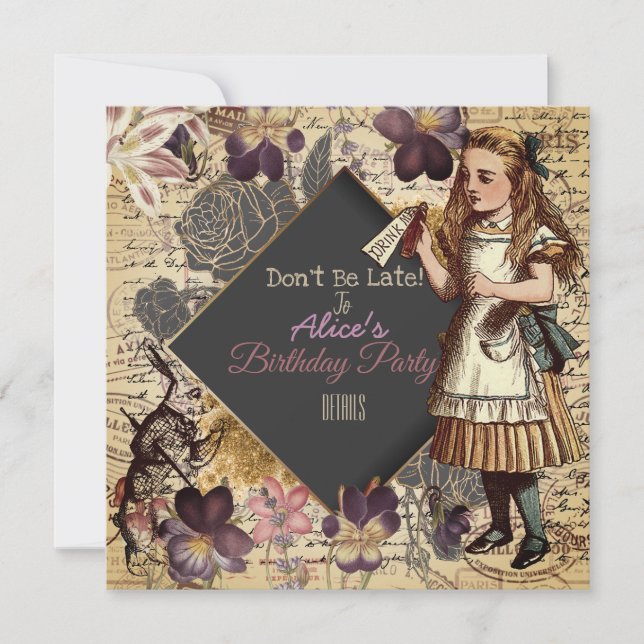 Save The Date Alice Au Pays Des Merveilles (Devant)