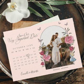 Save The Date Alice au pays des merveilles Calendrier Photo Cray