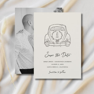 Save The Date Aller à la Chapelle Photo de Mariage