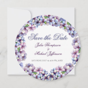 Save The Date Ambiance romantique et poétique Pastel Lilac