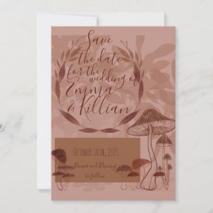 Save The Date Amour des champignons