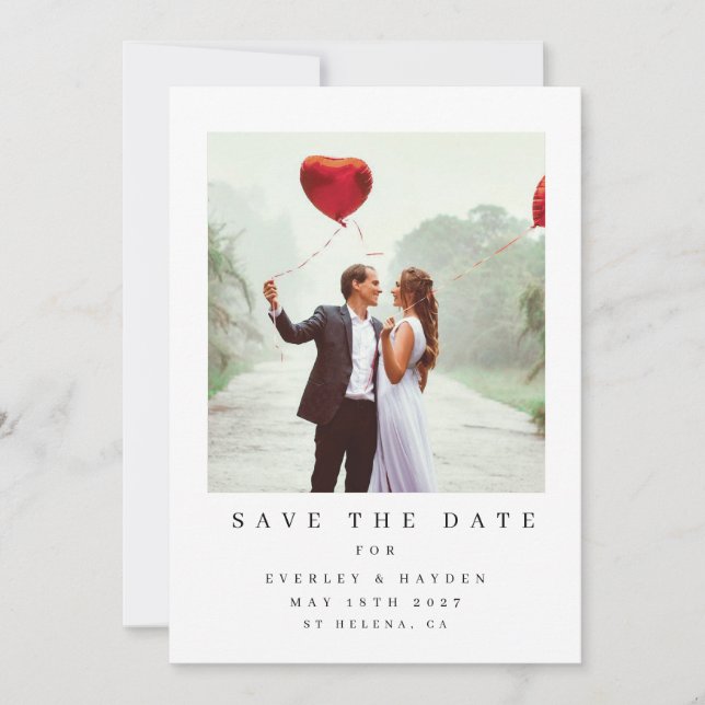 Save The Date Amour éternel, sauvegardez la date, annonce (Devant)