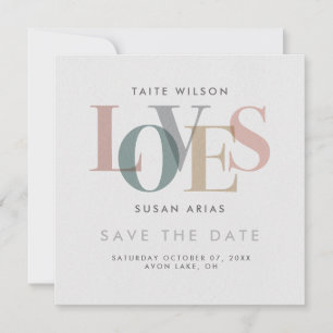 Save The Date Amour romantique, gardez la date