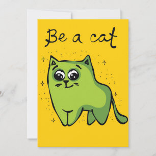 Save The Date Amoureux des chats Funny Be A Cat