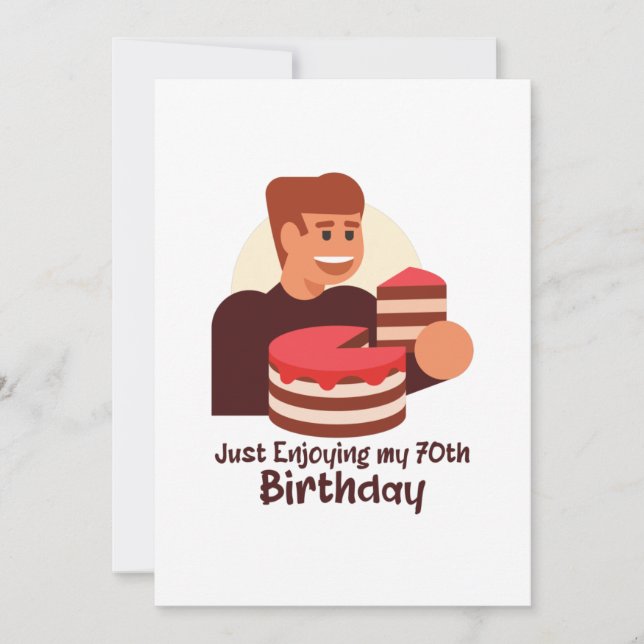 Save The Date amusant juste en profitant de mes 70 ans de discou (Devant)