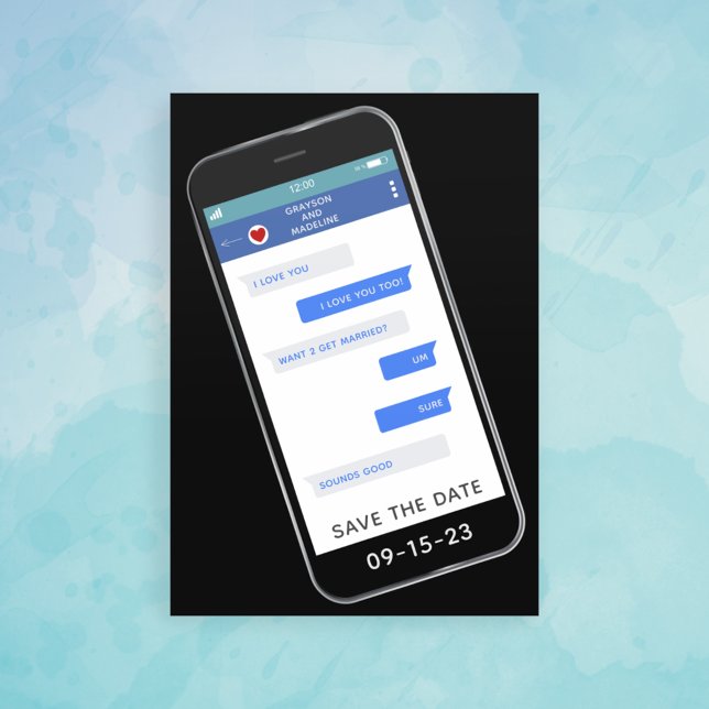 Save The Date Amusant Message Texte Mariage Enregistrer La Date (Créateur téléchargé)