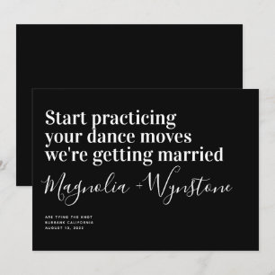 Save The Date Amusante Typographie Moderne Mariage Enregistrer L