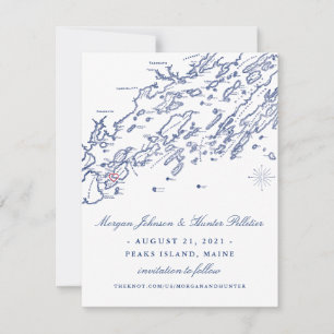 Save The Date ANCIENNE VERSION Peaks Island Enregistrer la date