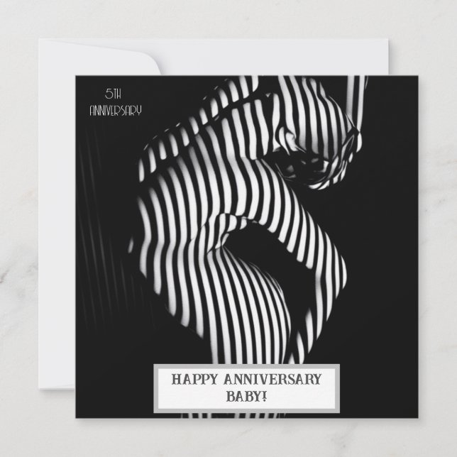 Save The Date Anniversaire de mariage sexy coquin  (Devant)