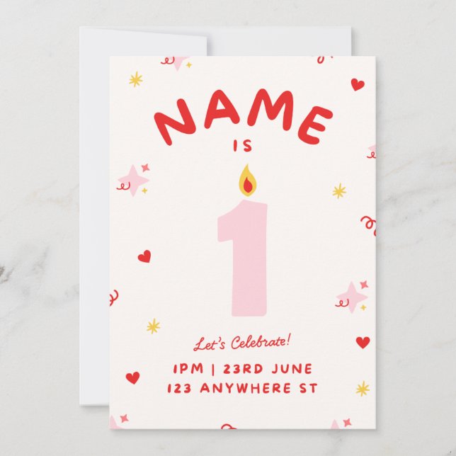 Save The Date Anniversaire d'enfant (Devant)