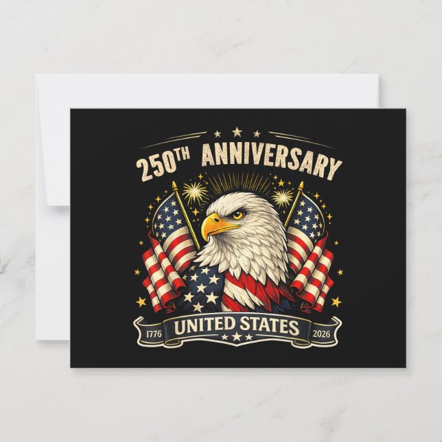 Save The Date Anniversaire des 250 ans d'indépendance des États- (Devant)