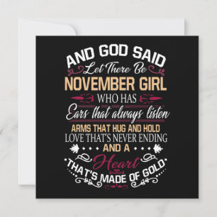 Save The Date Anniversaire Et Dieu A Dit Qu'Il Y Ait Novembre