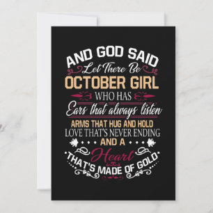 Save The Date Anniversaire Et Dieu A Dit Qu'Il Y Ait Octobre F