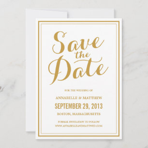 Save The Date Annonce de date de sauvegarde de calligraphie