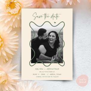 Save The Date Annonce de mariage pour un couple heureux