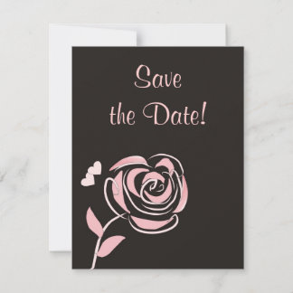 Save The Date Annonce de Mise à Jour Cœurs et Fleurs Moderne