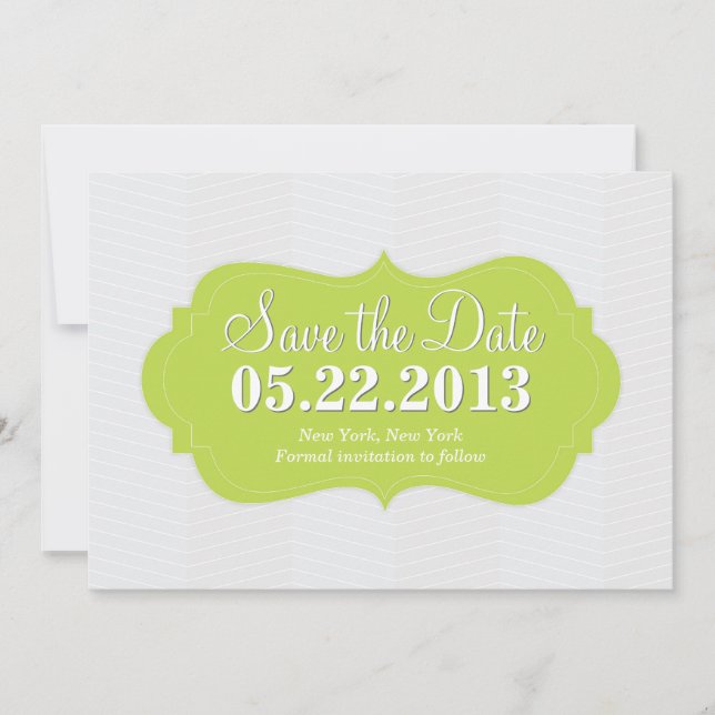 Save The Date Annonce de mise à jour écologique moderne (Devant)