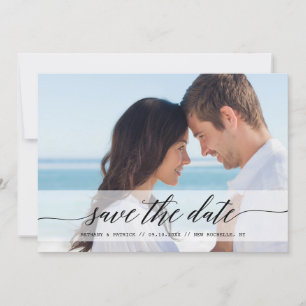 Save The Date Annonce de photo de sauvegarde de date chic intemp