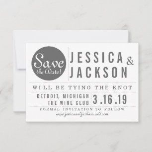 Save The Date Annonce de réservation de date - Encadrée