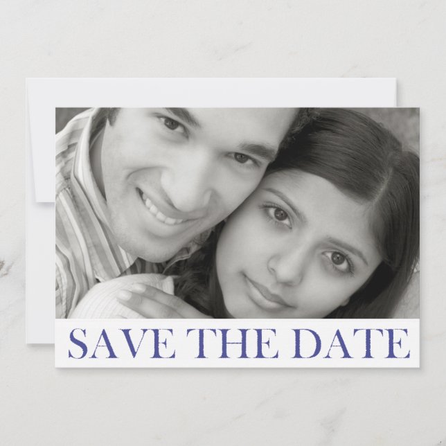 Save The Date Annonce de sauvegarde datée tamponnée (Devant)