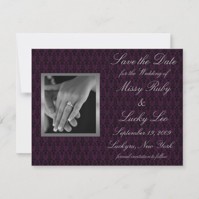 Save The Date Annonce de sauvegarde de date (Devant)